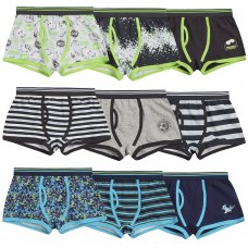 14C927: Older Boys 3 Pack Trunk Fit Boxer Shorts (7-13 Years)